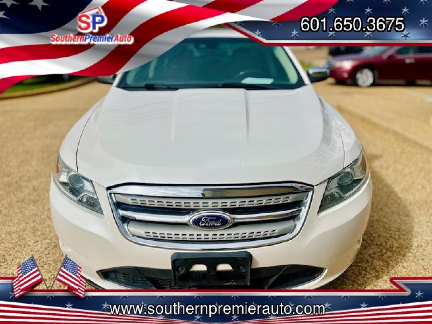 2011 WHITE FORD TAURUS LIMITED (1FAHP2FW6BG) , located at 922 W. Beacon St., Philadelphia, MS, 39350, (601) 650-3675, 32.770447, -89.127151 - Photo#1